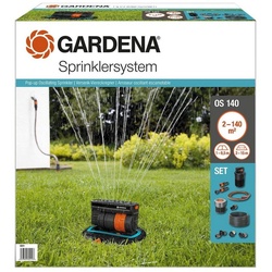 GARDENA Bewässerungssystem »Komplett-Set mit Versenk-Viereckregner OS 140« grau