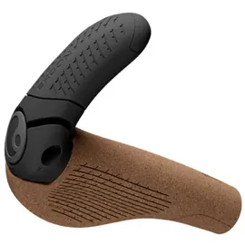 Ergon GP3 Evo Biokork Fahrradgriffe L braun/schwarz