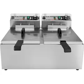 Yato Gastro Fritteuse 2x11,5L 2x5000W 490x595x360mm 380-400V