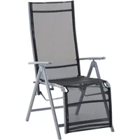 Garden Pleasure ARIOLA Relaxsessel 56 x 81 x 112 cm schwarz