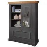 Main Möbel Highboard Highboard 108x152cm "Zürich II" Kiefer massiv grau WZ-0133 grau
