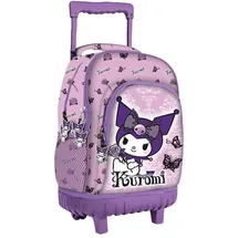HELLO KITTY Kuromi Trolley-Schulrucksack in strahlendem Lila 44 cm | Gr.: onesize