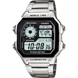 Casio Herrenuhr ILLUMINATOR WORLDTIME - Schwarz/Silber