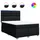 vidaXL Boxspringbett 140 x 200 cm Schwarz