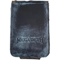 MEGADETH MP3-Player-Hülle Metal-Band Schutz-Case im Damaged-Look Musik-Player iPod-Player 11x7x1,5 cm Schwarz/Blau - One-Size
