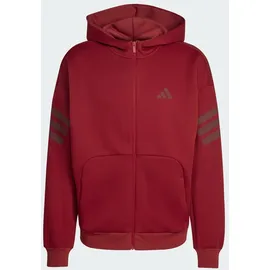 adidas Future Icons 3-Streifen Kapuzensweater Herren grün XL