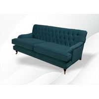 JVmoebel Chesterfield-Sofa, Chesterfield Blau Stoff Wohnzimmer Design Couchen Polster Sofa Neu blau