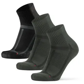 Danish Endurance Long Distance Socken 3 Paar Schwarz/Grün 35-38