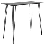 vidaXL Bartisch 120 x 60 x 105 cm Schwarz