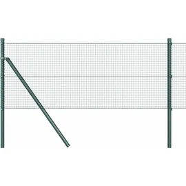 vidaXL Zaunpfosten 25 x 0,5 m Grün/Stahl