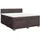 vidaXL Boxspringbett 180 x 200 cm Dunkelbraun
