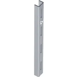 Wandschiene 10000 Länge 1000mm weiß einreihige Lochung Paar Element-System