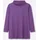 sheego Langarm-Shirt in lila-meliert | Gr.: 52/54