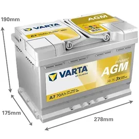 Varta A7 70Ah 12V