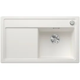 Blanco Zenar 45 S rechts Einbau von Oben silgranit weiß Handbetätigung 860 x 510 mm