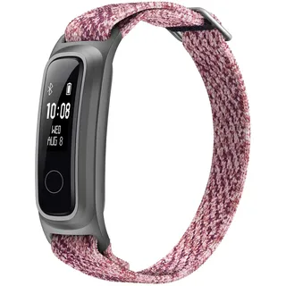HONOR Band 5 Sport Fitness Armband, Umweltfreundliches Faserarmband mit 2-Wege Tragen Aktivitätsarmband zum Schwimmen Laufen Basketball, Sakura Pink