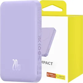 Baseus Magnetic Powerbank, MagSafe, USB-C, 5000mAh 20W violett