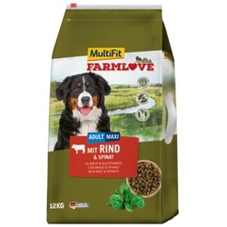 MultiFit Farmlove Adult Maxi Rind,Spinat 12kg