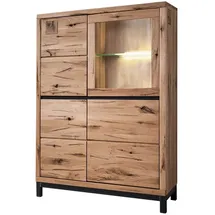Massivmoebel24 Highboard 103 x 40 x 148 cm Beige