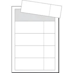 SIGEL Eintrittskarten m.Abriss A4 100ST weiß LP714 180x55mm 225g