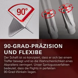 Target Darts K-Flex No 6 Flight-System Weiß 33 mm