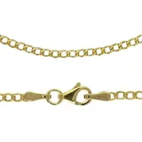 FIRETTI Panzerkette FIRETTI "Schmuck Geschenk Gold 333 oder 585 Collierkette in mehreren Breiten" Gr. 50, gold (gelbgoldfarben), Halsketten, Damen, 50, Gelbgold 585, B: 2,3mm, Panzerkette, Made in Germany, B:2,3mm