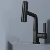 Digitale Waschtischarmatur Mit Display, Intelligenter Hebelsteuerung, Temperaturregelung, 360°-schwenkfunktion, 5 Sprühdüsen, Wassersparfunktion, Warm- Und Kaltwasser-waschtischarmatur