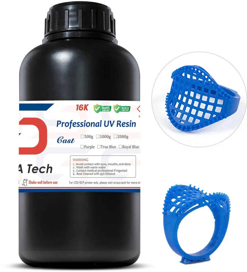 Siraya Tech -Cast-Royal Blue - 1KG, Gewicht: 1 kg, Farbe: Königsblau