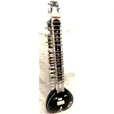 Indische Handarbeit, elektrische Sitar Shri Ravi Shankar Stil Designer Tun Holz Free String & Mizrab + Tasche
