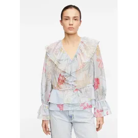 Comma, Feminine Chiffonbluse mit Volant-Details Mehrfarbig 44