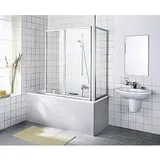 Kermi Vario 2000 Seitenwand V2TWD0701412K 61,4-64,6x140cm, silber mattglanz, Kerolan Perl
