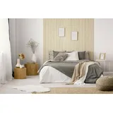 Grosfillex Wandpaneel Kunststoff LINIO Bright Ash 3 St. 260 x 37,5 cm