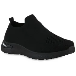 Damen Slip Ons in Schwarz