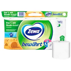 Zewa Toilettenpapier bewährt 3-lagig, 8 Rollen