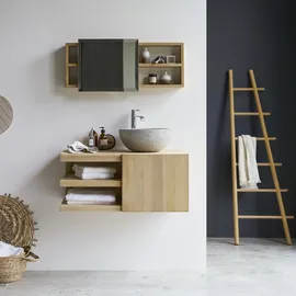 Tikamoon Waschtischunterschrank 90 x 0 x 0 cm Beige