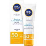 NIVEA UV Gesicht Sensitiv LSF 50 Sonnenschutz 50 ml