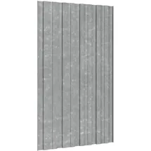 vidaXL Dachpaneel 36 pcs Silber 80 x 45 cm Verzinkter Stahl
