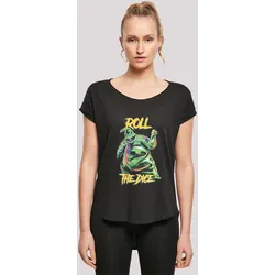 T-Shirt F4NT4STIC "Disney The Nightmare Before Christmas", Damen, Gr. S, schwarz, Obermaterial: 100% Baumwolle, casual, regular fit, Rundhals, Kurzarm ohne Bündchen, Shirts, Print
