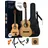 Ortega Guitars Konzertgitarre Einsteiger Set – Picker’s Pack – Inkl. Gigbag, Stimmgerät, Plektren, Gurt, Saiten, Ständer – Fichte, Katalpa, Natur (RPPC34)