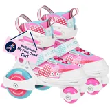 HUDORA Rollschuh My First Quad in versch. Größen & Farben - hochwertige Rollschuhe für Kinder bis 20kg - Kinder Rollschuhe größenverstellbar - sichere Einsteiger-Rollerskates mit großen Rollen