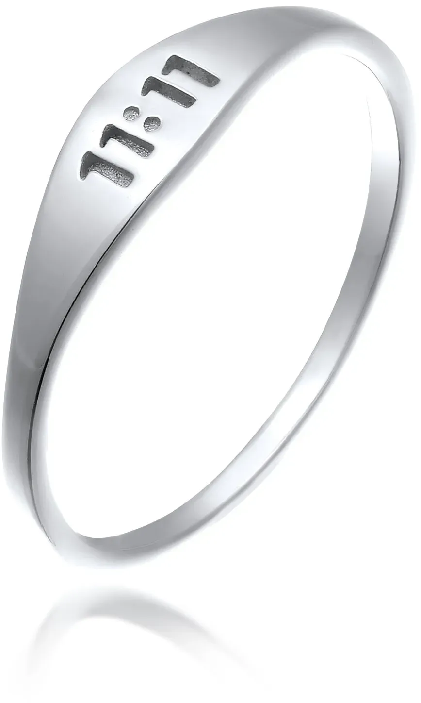 Elli Fingerring »Ring Zahlen 11:11 925 Sterling Silber« Elli Silber 58