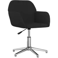 VidaXL Bürostuhl Drehbar Schwarz Stoff