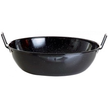 ALLGRILL emaillierter Topf Ø 14 cm mit 2 Griffen für offene Flamme und Backofen: Tausendfach bewährt, robust und leicht zu reinigen