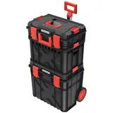 Prosperplast Werkzeugtrolley X Block Pro, 54,6 x 38 x 97 cm rot|schwarz