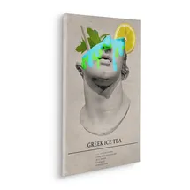 KOMAR Canvasbild Greek Ice Tea Cocktail - 60 cm - Bild Auf Keilrahmen - Modern Urban