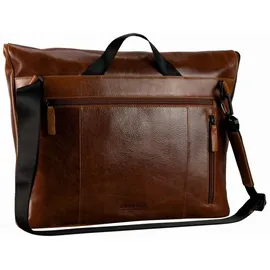 LEONHARD HEYDEN Porto Messenger Leder 38 cm braun