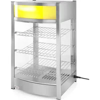Hendi Warmhaltevitrine 800W, Speisewärmer, Silber