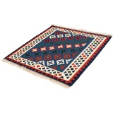 morgenland Wollteppich »Kelim - Oriental quadratisch - 100 x 100 cm - dunkelblau«, quadratisch, blau