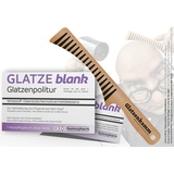 Glatzenpolitur GLATZE blank & Glatzenkamm (Geschenk-SET) - Politur für die Glatze und Glatzen-Kamm im Set - Scherzartikel