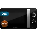 Cecotec Pro Clean 3150 Mikrowelle 700 W Quarz Grill 800 W 20 L Hochpollierte Silver Frontspiegeltür Licht 3 D Wave Ready 2 Clean 30 Min Grarzeit Timer 6 Stufen 2 Drehregler In Silber Schwarz